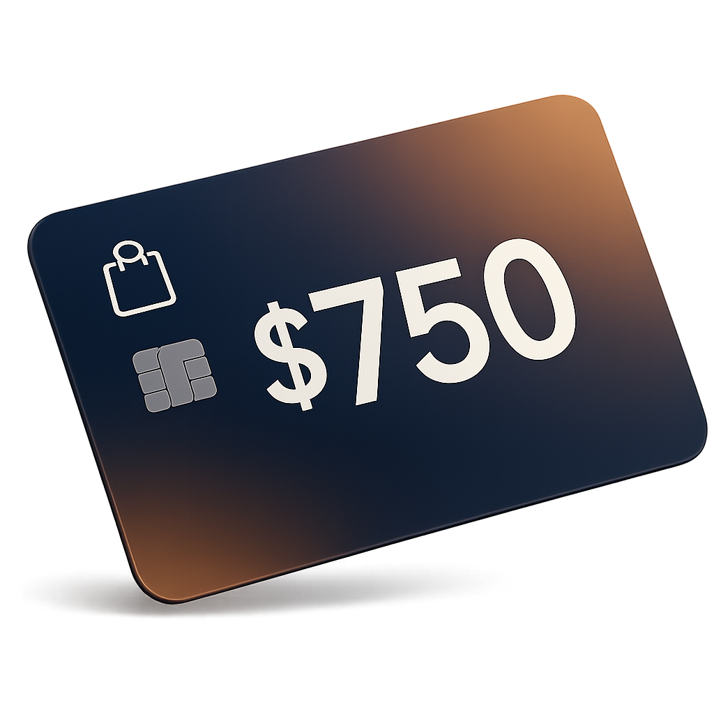 $750 Amazon gift card reward